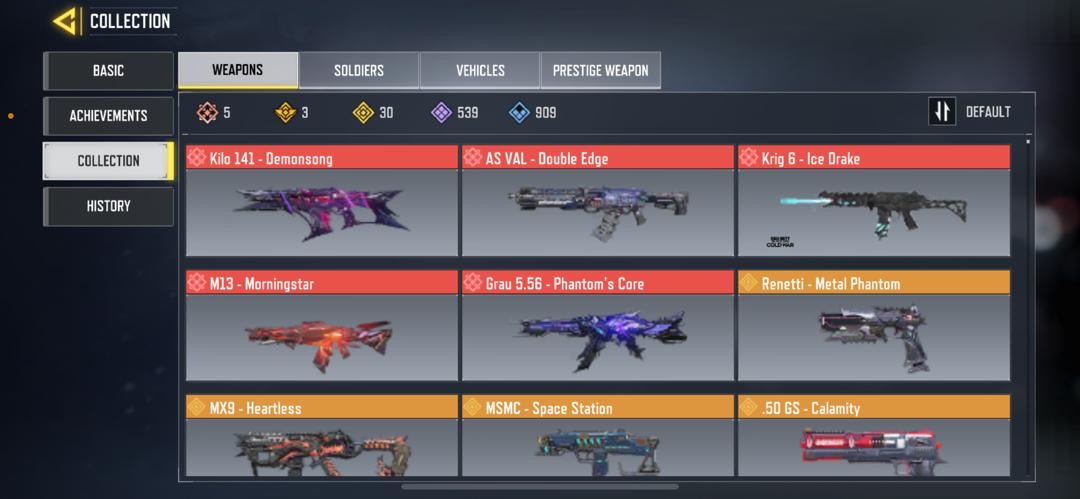 5 MYTHIC GUNS, 30 LEGENDARY GUNS, 1 MYTHIC CHARACTER, 2 LEGENDARY CHARACTERS 