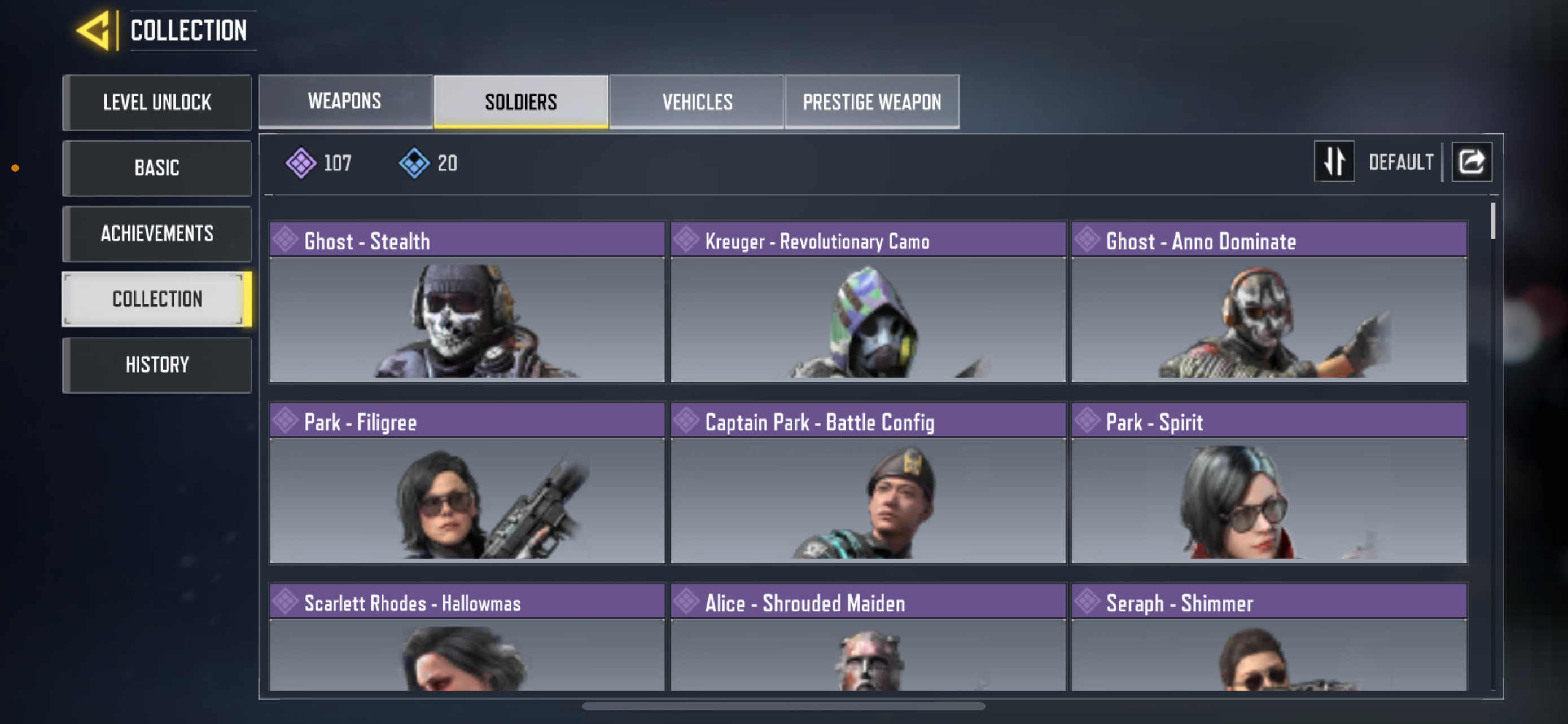 5 LEGENDARY WEAPONS, 107 EPIC SOLDIERS