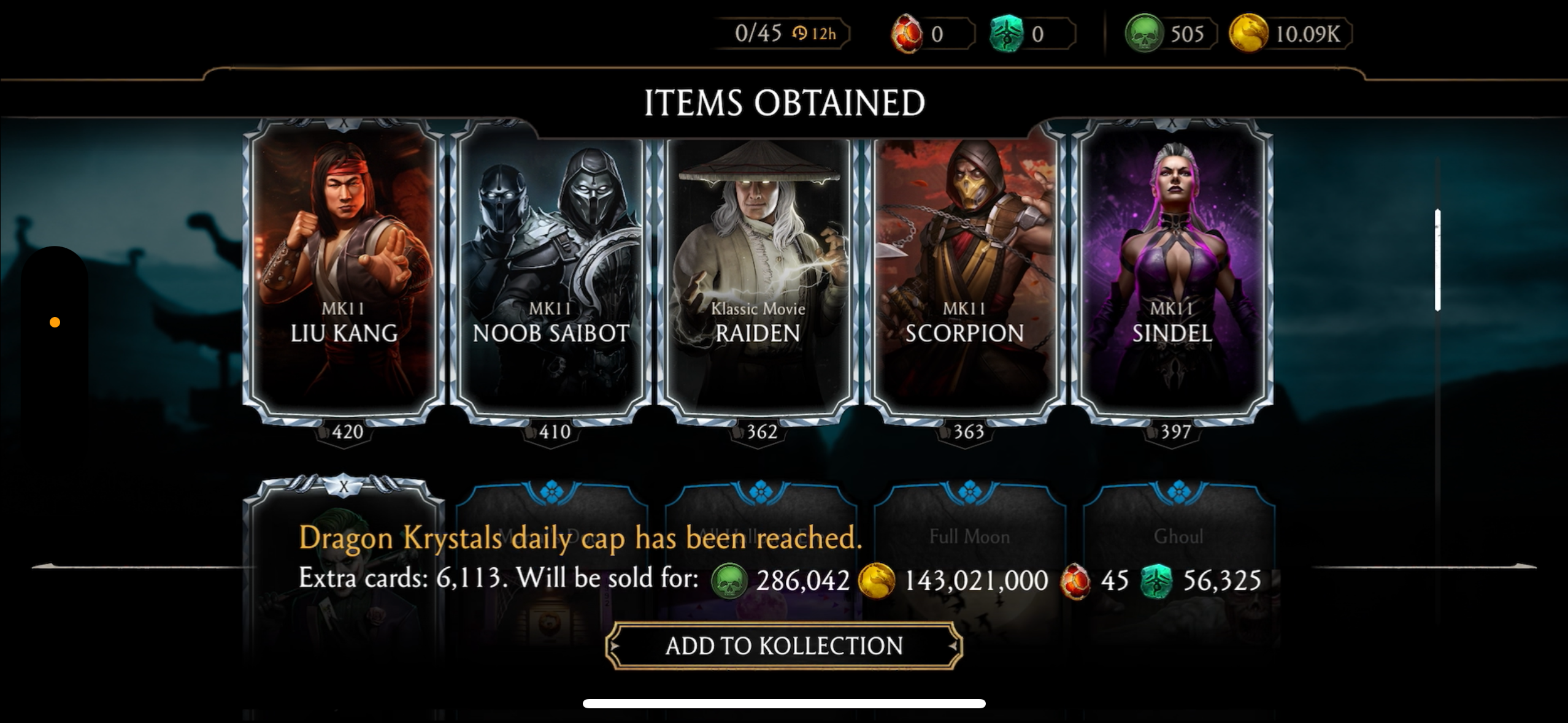 25,000 Dragon Krystal’s, 20,000 Souls, 8 Diamonds Maxed (New Account)