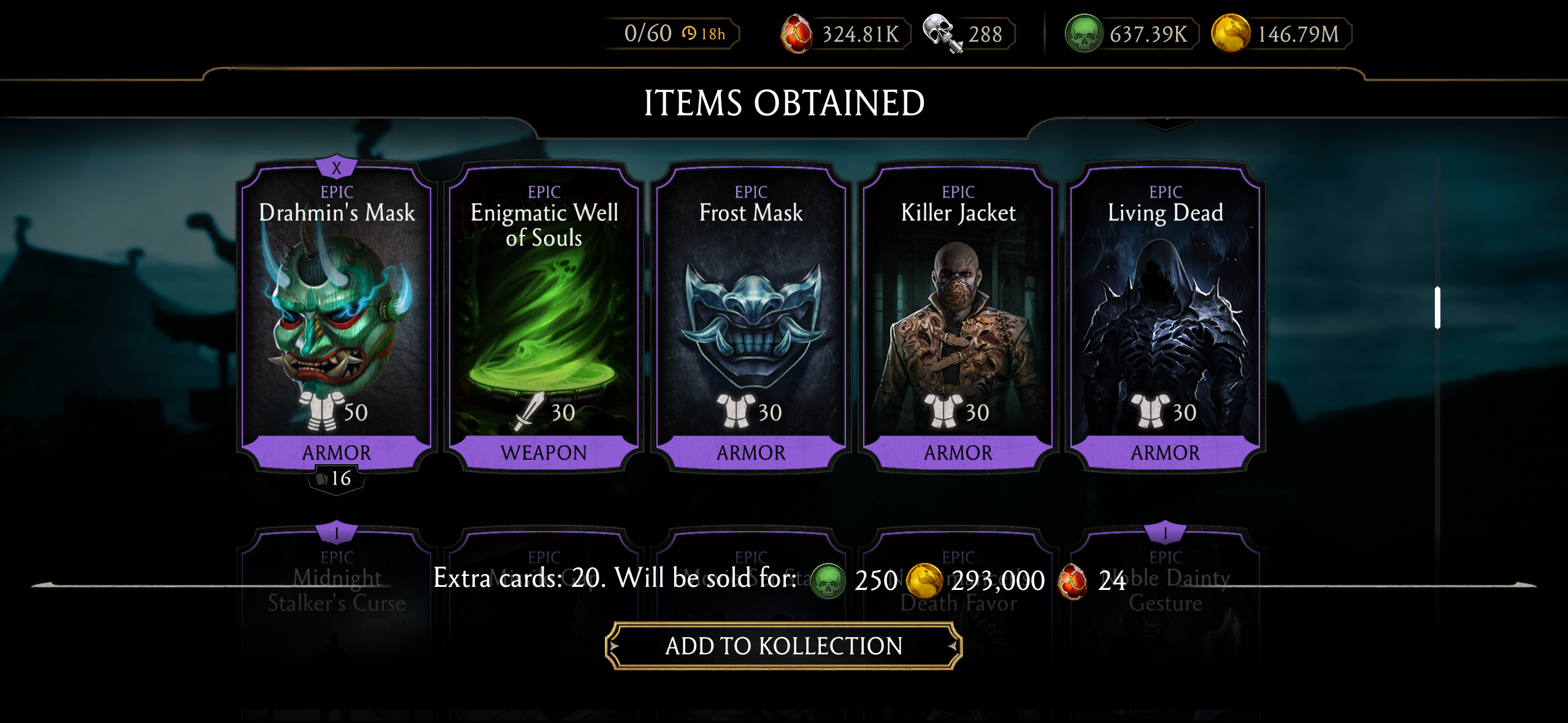 18+ RANDOM TOWER EPICS, 20+ RANDOM TOWER RARES, 30+ GOLD CARDS, 5,000+ SOULS AND 90,000+ KRYPT HEARTS