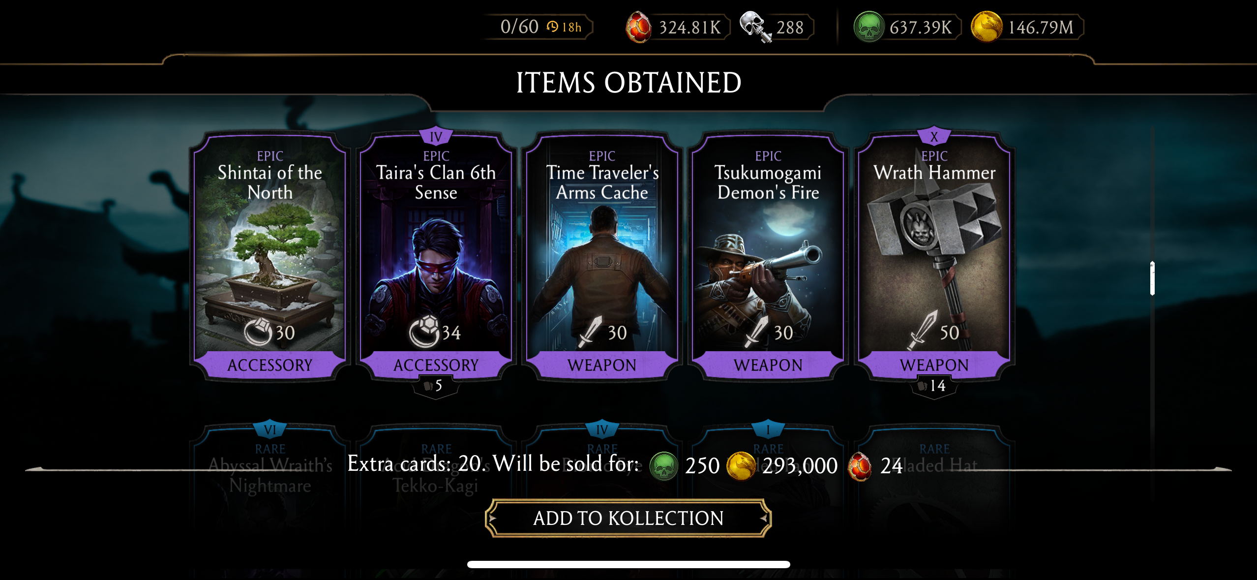 18+ RANDOM TOWER EPICS, 20+ RANDOM TOWER RARES, 30+ GOLD CARDS, 5,000+ SOULS AND 90,000+ KRYPT HEARTS