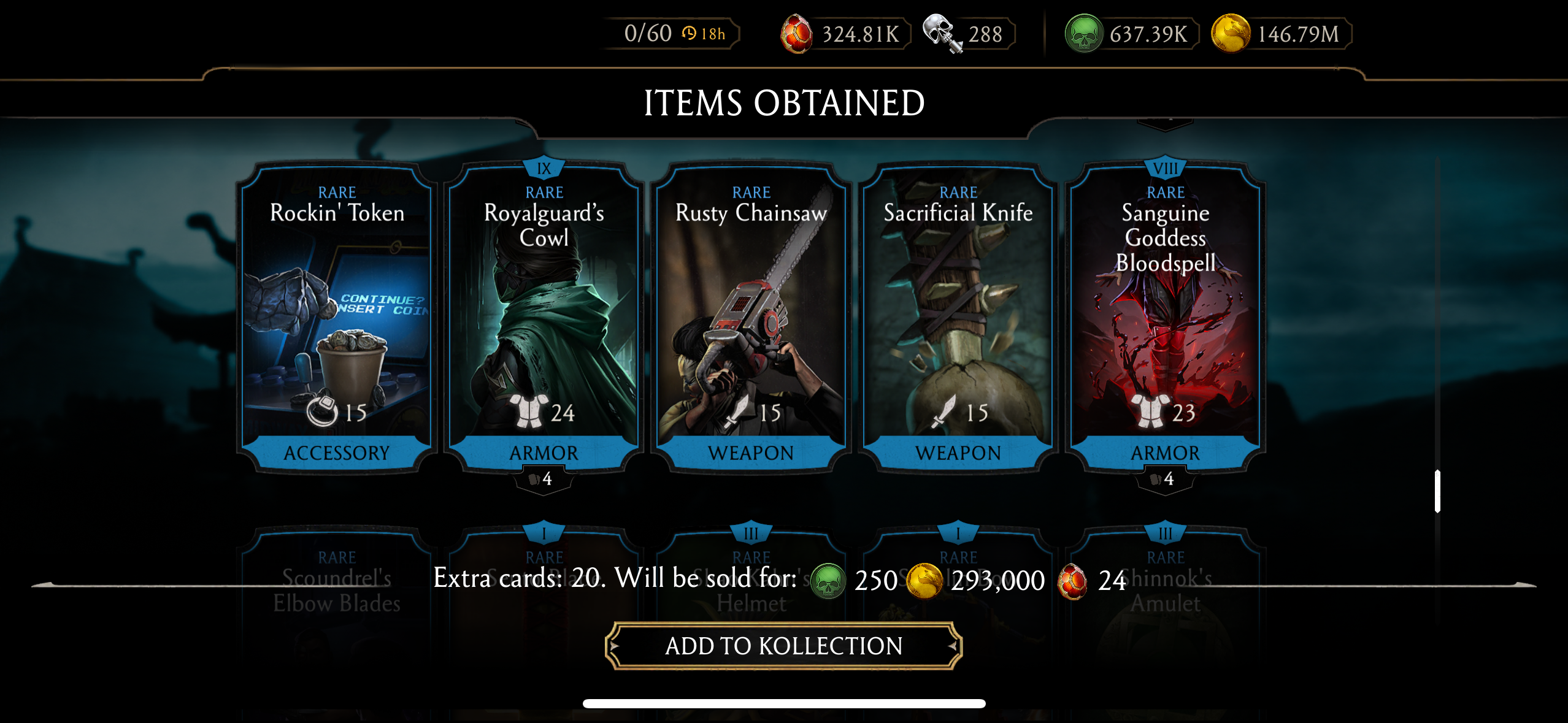 18+ RANDOM TOWER EPICS, 20+ RANDOM TOWER RARES, 30+ GOLD CARDS, 5,000+ SOULS AND 90,000+ KRYPT HEARTS