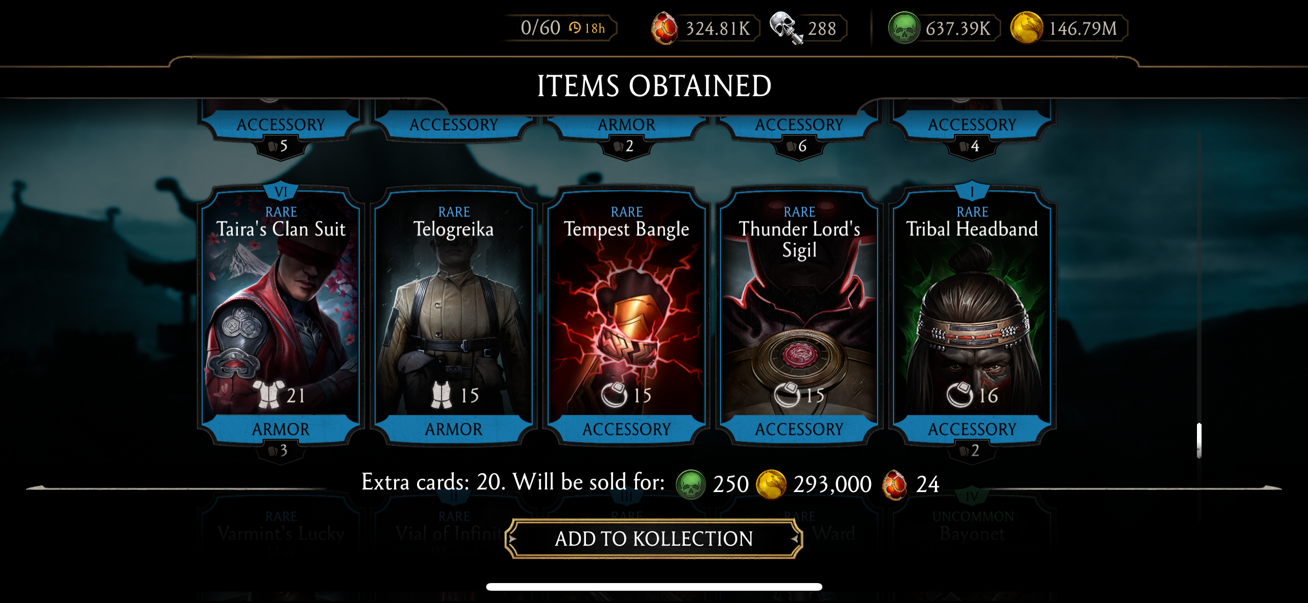 18+ RANDOM TOWER EPICS, 20+ RANDOM TOWER RARES, 30+ GOLD CARDS, 5,000+ SOULS AND 90,000+ KRYPT HEARTS