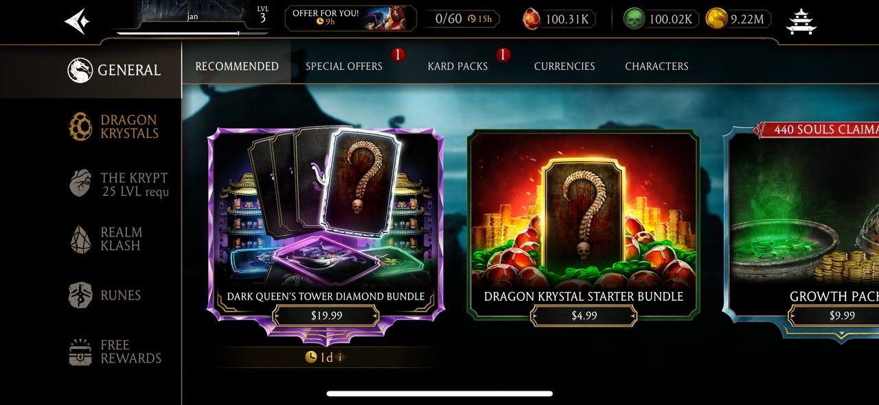 FULLY MAXED ACCOUNT (100,000 Dragon Krystal’s, 68 Diamonds Maxed, 60 Epic Maxed, All Rares Maxed, All Ascension Maxed)